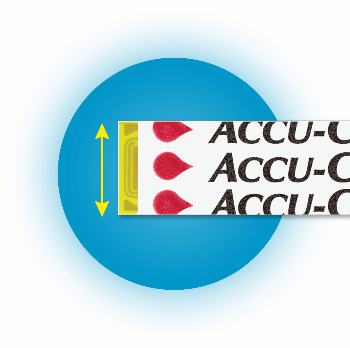 Accu-Chek testing strip