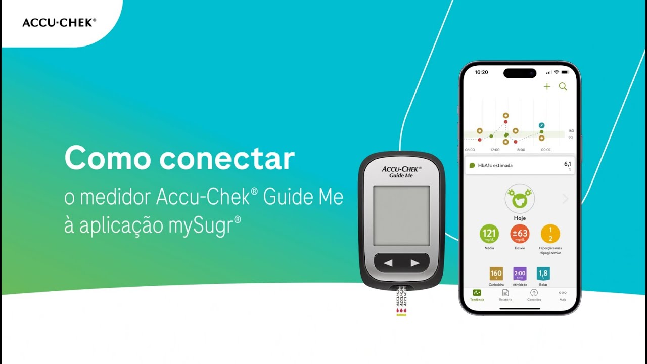 Saiba como conectar o seu Accu-Chek® Guide Me à versão IOS de mySugr®